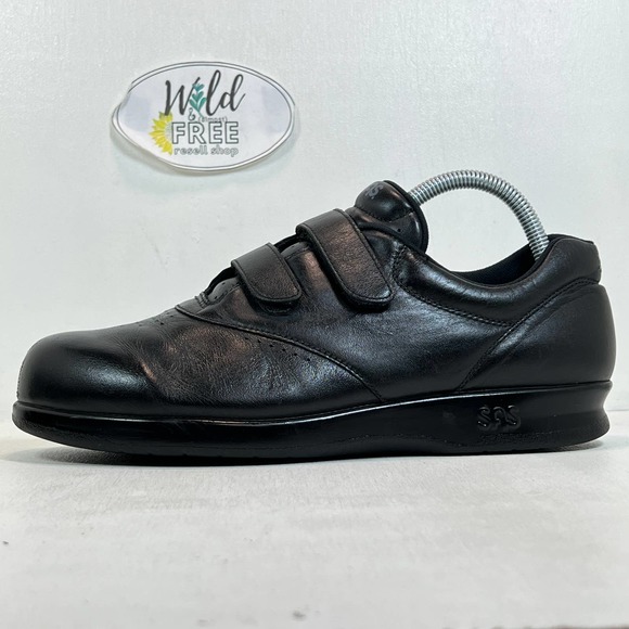 SAS Shoes Sas Me Too Walking Shoe Women Size 9 Black Leather